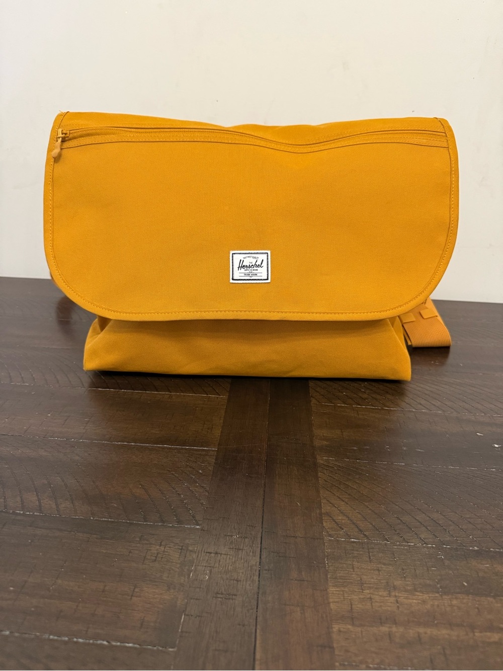 Herschel Supply Co Golden Mustard Crossbody Messenger Bag **9in Tall